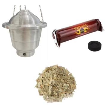 Imagem de Kit Defumação Turíbulo + Carvão + Defumção 7 Ervas 40g - Oferta