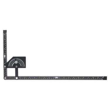 Imagem de Transferidor de Bisel, Régua Localizadora de ângulo de Alumínio de 0-180 Graus, Transferidor de Serra de Esquadria, Transferidor e Localizador de ângulo, para Carpinteiros,