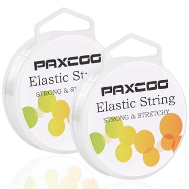 Imagem de PAXCOO Pacote Com 2 Cordões Elásticos Para Pulseiras, Cordão Elástico Mágico Elástico Para Joias, Fio Para Pulseira Da Amizade, Colares, Contas De Argila, Contas De Pônei