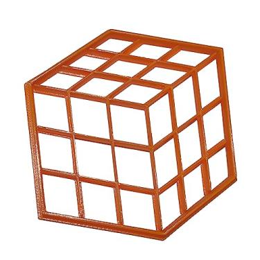 Imagem de 2 peças cubo mágico conjunto quebra-cabeça jogo brinquedo fondant ferramenta de cozimento cortador de biscoito EUA PR695