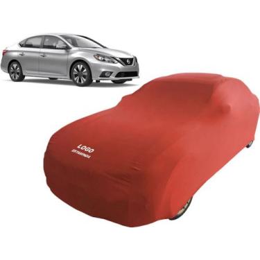 Imagem de Capa Automotiva Para Nissan Sentra Tecido Helanca Lycra - Mz, Vermelha