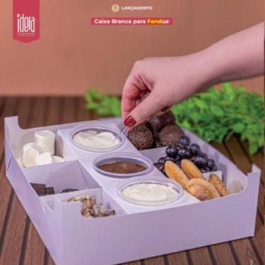 Imagem de 20 caixas fondue kit 8x24x22cm branca c5025 ideia - Ideia Embalagens