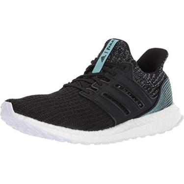 Imagem de adidas Tênis de corrida masculino Ultraboost Parley, Preto/Preto/Branco, 7.5