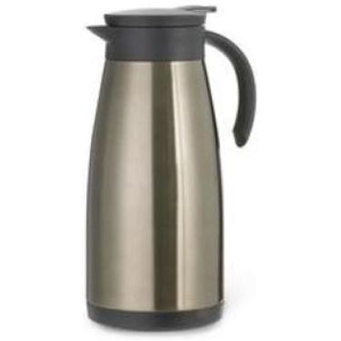 Imagem de Garrafa Térmica 1L Parede Dupla Inox Alça e Tampa PP