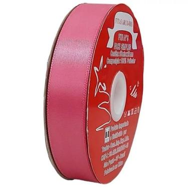 Imagem de Fita de Cetim Trader 22mm N5 com 50 Metros, COR 025 ROSE, 50 METROS