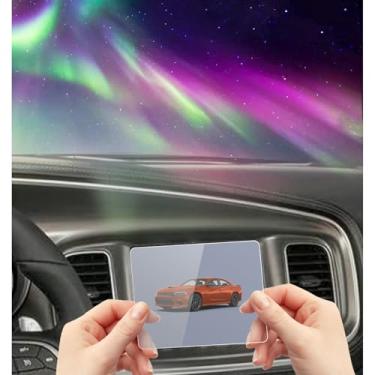 Imagem de xjzshly Película protetora de tela de vidro temperado compatível com Dodge Charger Uconnect 2023 2022 2021 2020-2011 Dodge Charger Uconnect 8,4 polegadas navegação tela sensível ao toque acessórios