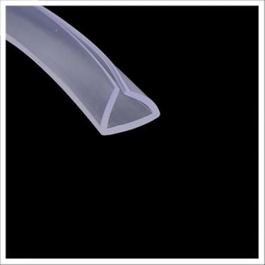 Imagem de Selo U de acabamento de borda, tira de vedação de borracha tsparent de borda de canal em U 6,56FT, vedação de borda de porta automotiva para isolamento acústico de janela/porta, altura x lar