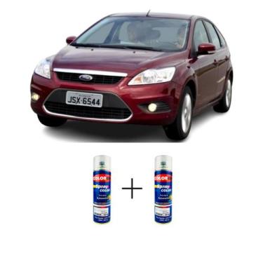 Imagem de SPRAY AUTOMOTIVO Vermelho Paris Ford + SPRAY VERNIZ 300ML - Sherwin Wi