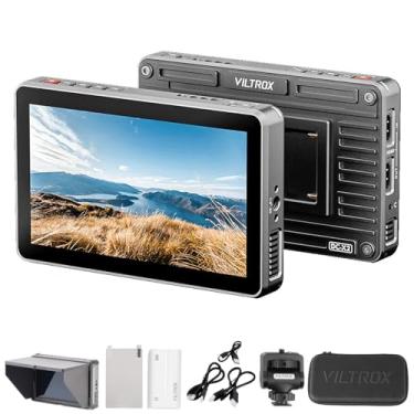 Imagem de VILTROX DC-X2 Monitor de campo de câmera com tela sensível ao toque de 6" ultrabrilhante de 2000Nits, tela IPS 4K HDMI Loop in/out Full HD 1920x1080, LUT 3D, forma de onda, pico de foco, bateria