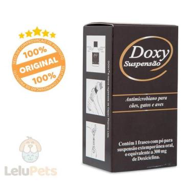 Imagem de Antimicrobiano Para Cachorro Gato Ave Doxy Suspensão 300mg - Cepav