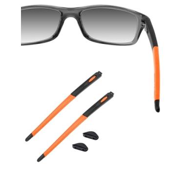 Imagem de HILEEN Hastes pretas de substituição para óculos Oakley Crosslink Pitch OX8037 OX8041 OX8111 OX3226 - Laranja