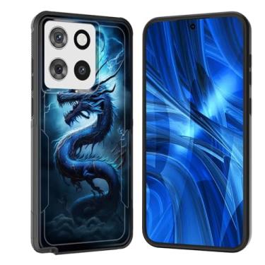 Imagem de JHYYTUJTYP Capa para Moto G Stylus 5G 2025, [Teste de queda de grau militar] Capa protetora resistente à prova de choque resistente para Motorola Moto G Stylus 5G 2025, dragão relâmpago