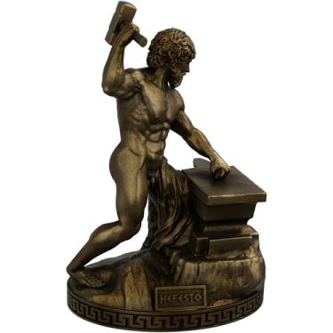 Imagem de Estátua Hefesto Deus Grego da Forja - Vulcano (Cor Ouro Velho)