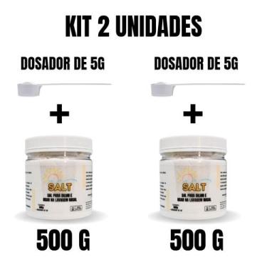 Imagem de Kit c/2 un Sal Para Lavagem Nasal Premium 500g c/ Dosador - Ecommerce 