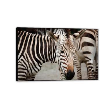 Imagem de SDYJ6GSW Imagens de animais em preto e branco para decoração de parede de zebra africana savana zebra imagem de animal impressão de imagem de cavalo pintura de parede em tela zebra decoração de parede