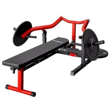 Imagem de Supino Articulado Reto Inclinado Banco Musculação Yangfit