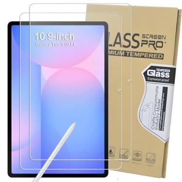 Imagem de KEANBOLL Pacote com 2 protetores de tela de vidro temperado projetados para o novo Samsung Galaxy Tab S10 FE 27.7 cm, dureza 9H, resistente a arranhões