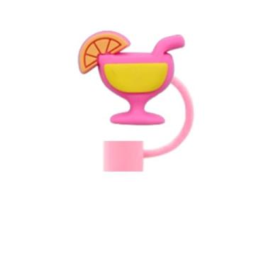 Imagem de Tampa Protetora de Silicone para Canudo 10mm, Acessórios para Copo Garrafa Stanley (DRINK 1)