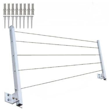 Imagem de Varal Retratil Dobravel De Parede Aluminio Não Enferruja