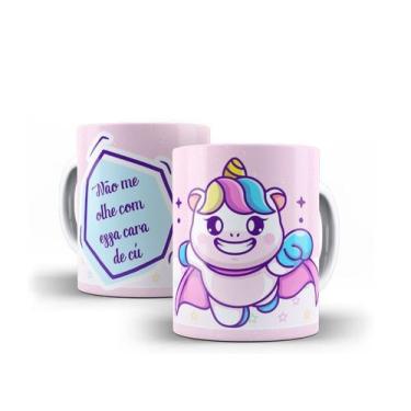 Imagem de Caneca Porcelana Divertida Unicórnio Presente Criativo 17 - Villa Cane