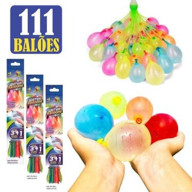 Imagem de Kit Balão De Água Mágico Com 111 Bexigas Que Não Precisa Amarrar - Art