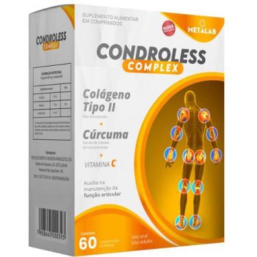 Imagem de Condroless complex curcuma e colágeno tipo 2 60 comprimidos - Metalab