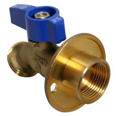 Imagem de 10 peças XFITTING 3/10.2 cm FPT x 3/10.2 cm GHT 1/4 de volta babadores de mangueira com flange, 5-1-3 = 10XX