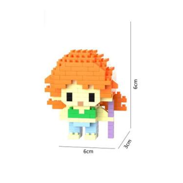 Imagem de Brinquedo Blocos de Montar Infantil Brinquedo Educativo Animais De Bri