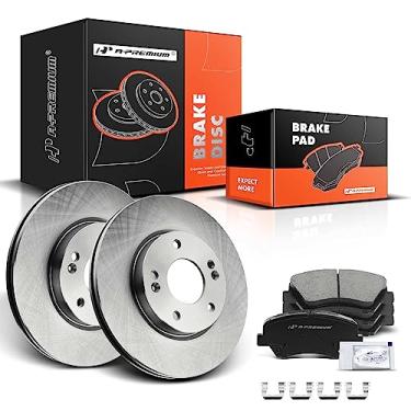 Imagem de A-Premium Rotores de Freio A Disco Ventilados Dianteiros de 11,02"(280 Mm) + Kit de Pastilhas de Cerâmica Compatível com Modelos Hyundai e Kia Selecionados - Elantra, Elantra Coupe, Elantra Gt, para V