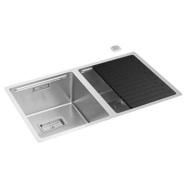 Imagem de Cuba Dupla Para Cozinha Em Inox 745x440x201mm Deca Wish Cc.620.75.duo.inx