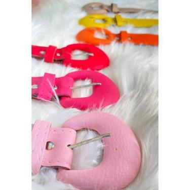 Imagem de Cinto fivela redonda feminino - Filó Modas, 3x111 cm, Marrom