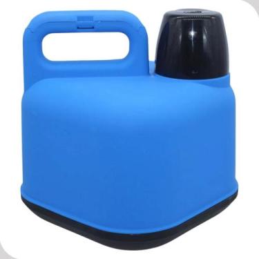 Imagem de Garrafa Garrafão Termico 3L Azul Com Alça e Tampa Agua Mor