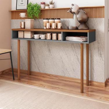 Imagem de Aparador De Sala Com Pés De Madeira Caemmun