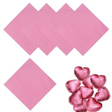 Imagem de Copzievkae 100 Unidades De Embalagens Doces Alumínio, 6 X Polegadas, Embalagem Rosa Para Barras Chocolate, Artesanais, Bolo (Rosa)