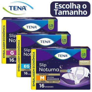 Imagem de Fralda Geriátrica Tena Slip Noturna Mega 16 Und. 1 Pct, XG