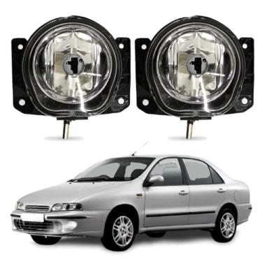 Imagem de Par Farol de Milha para Marea 1998 a 2007 Farolete Auxiliar Neblina