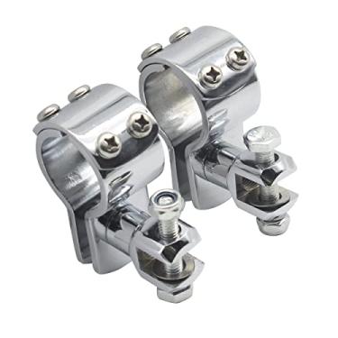 Imagem de Generic Kit De Montagem Pedais Para Motocicleta, Barras Proteção 1,25" E Protetores Motor Adequados Harley Davidson, Honda, Yamaha, Suzuki Kawasaki