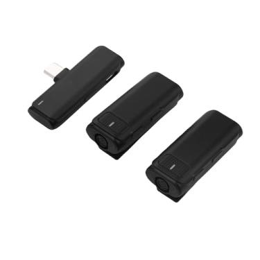 Imagem de Microfone de Lapela Sem Fio, Conexão 65 Pés 2,4 GHz Redução de Ruído Microfone à Prova Ventopara Gravação de Vídeo Streaming Ao Vivo