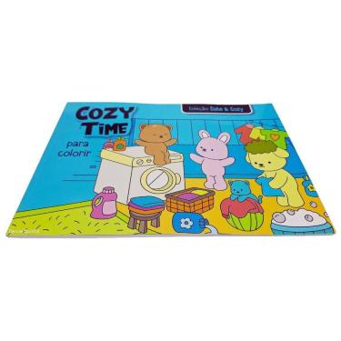 Imagem de Livro de Colorir Cozy Time Coleção Cute & Cozy 26x18cm 24 Desenhos