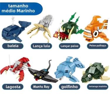Imagem de Meninos DIY Building Block Toys 10 Em 1 Avião Tanque Navio Montagem Si
