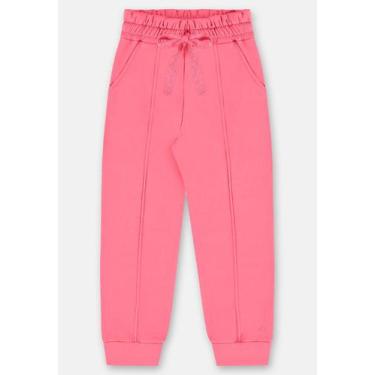 Imagem de Calça Infantil Feminina em Molecotton Básico Up Baby, Rosa pink, 1