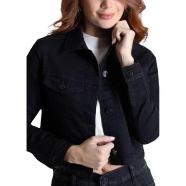 Imagem de Jaqueta Sarja Sawary - 278603 - Preto M-Feminino