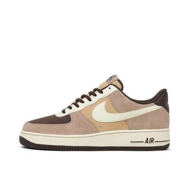 Imagem de Nike Tênis masculino Air Force 1 '07 LV8, tamanho 40, Cânhamo Leite de Coco Barroco Gergelim Marrom, 8 UK