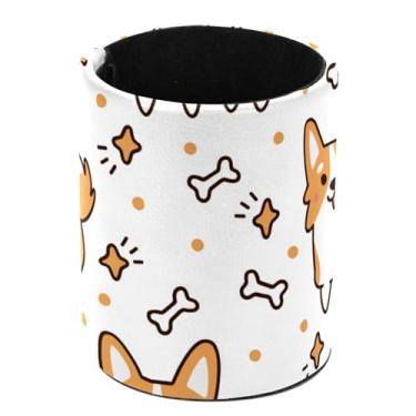 Imagem de Porta-lápis de mesa, adoráveis organizadores de canetas Corgi de desenho animado para mesa, artigos de papelaria, utensílios de papelaria, pote para escritório, escola, casa