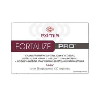 Imagem de Suplemento Alimentar Polivitamínico Exímia Fortalize Pro - 30 Comprimi