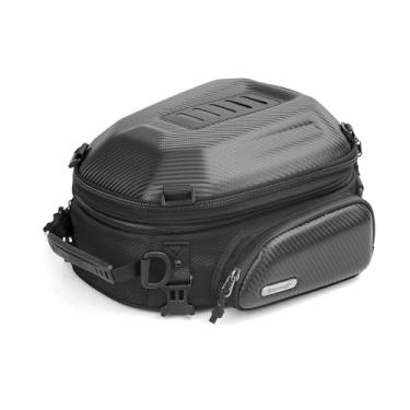Imagem de CIADAZ Bolsa expansível para banco traseiro de motocicleta 12-18L Bolsa para motocicleta de grande capacidade Bolsa universal para motocicleta Bolsa traseira para armazenamento de ferramentas de motoc