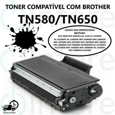 Imagem de Toner para MFC-8880DN HL5340D HL-5280DW MFC-8460DN  TN580 TN650 Compat
