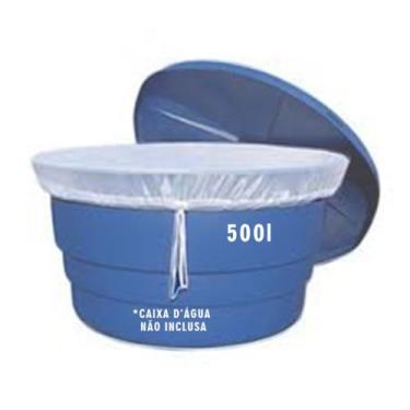 Imagem de Capa Para Caixa D'Água Redonda 500L Em Tela Contra Dengue - Cia das Ca