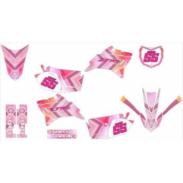 Imagem de Kit Adesivo Moto Cross Trilha Ttr 230 Rosa Lm197 - Spts