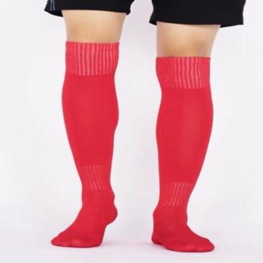 Imagem de 6 Pares Meiao de Futebol Infantil Jogador Profissional Meia de Futebol